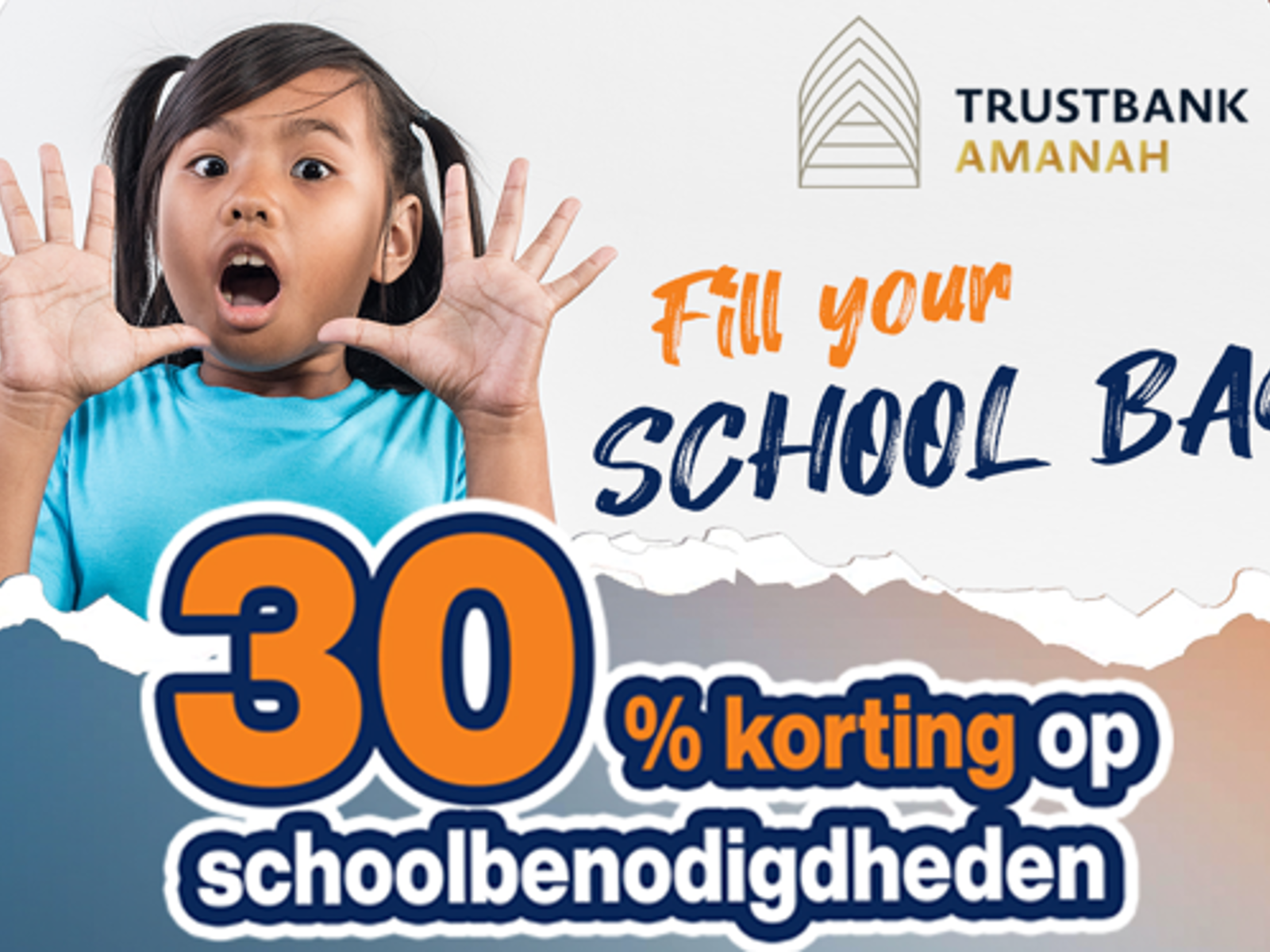 Trustbank Amanah werkt samen met Kirpalani ’s N.V. om schoolinkopen betaalbaarder te maken.